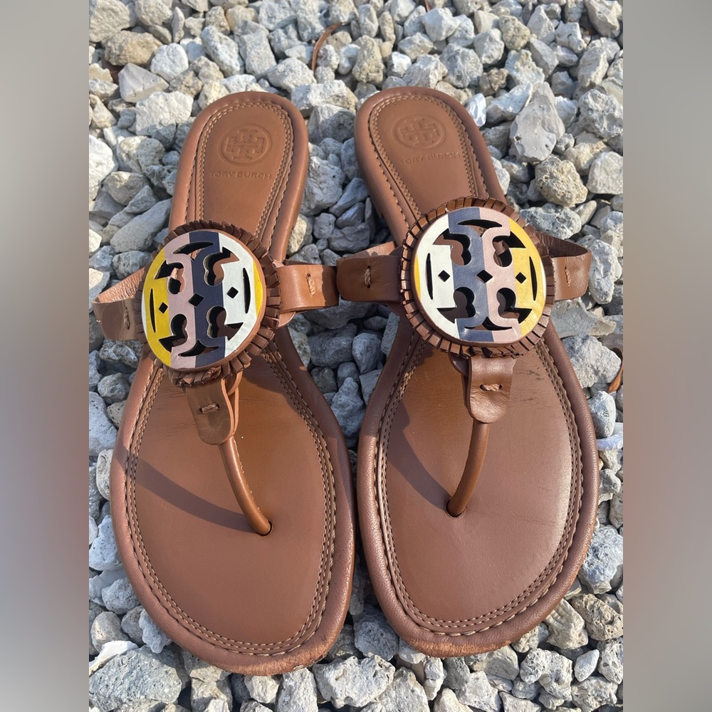 Tory Burch Brown Sandals (Flip Flops)